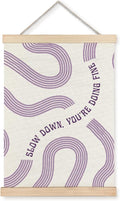 Yomisex Purple Slow Down You're Doing Fine Inspirational Wall Art Poster by VintageHomeDecor