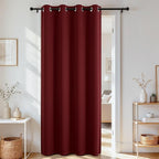 Joydeco Blackout Door Curtain for Doorway Privacy 80 Inches Long, Grommet by JOYDECO