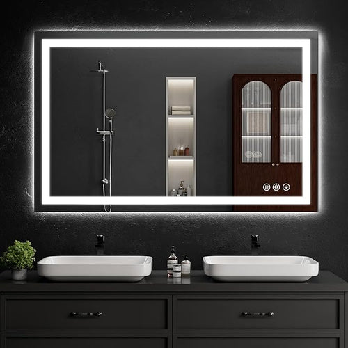 36"x55" LED Bathroom Mirror by WISSMILESHOME