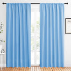 NICETOWN 2 Panels Blackout Curtains, Rod Pocket Thermal Insulated Drapes 84 by NICETOWN