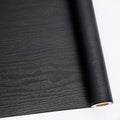 Abyssaly Black Wood Peel and Stick Paper 11.8" X 197" Decorative Self-Adhesive by Abyssaly