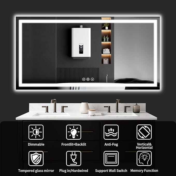 30"x60" LED Bathroom Mirror - Image 8