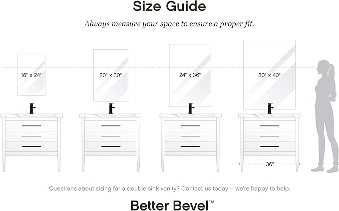 Better Bevel Frameless Square Mirror - Image 6