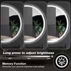 Sweetcrispy 36-Inch Round LED Bathroom Backlit Mirror - Image 6