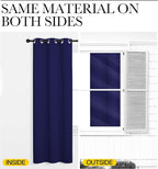 NICETOWN Navy Blue Blackout Curtains 48 inches Length - Image 5