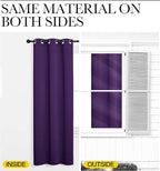 NICETOWN Royal Purple Blackout Curtains 120 inches Length - Image 5