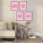 Locomiss Pink Christian Wall Art Decor Posters, Modern Bible Verse Prints - Image 4