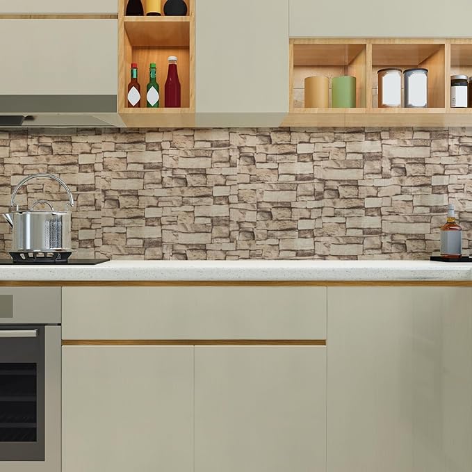 30PCS 3D Wall Panels Peel and Stick Foam, Self-Adhesive Decorative 3D Brick - Image 3