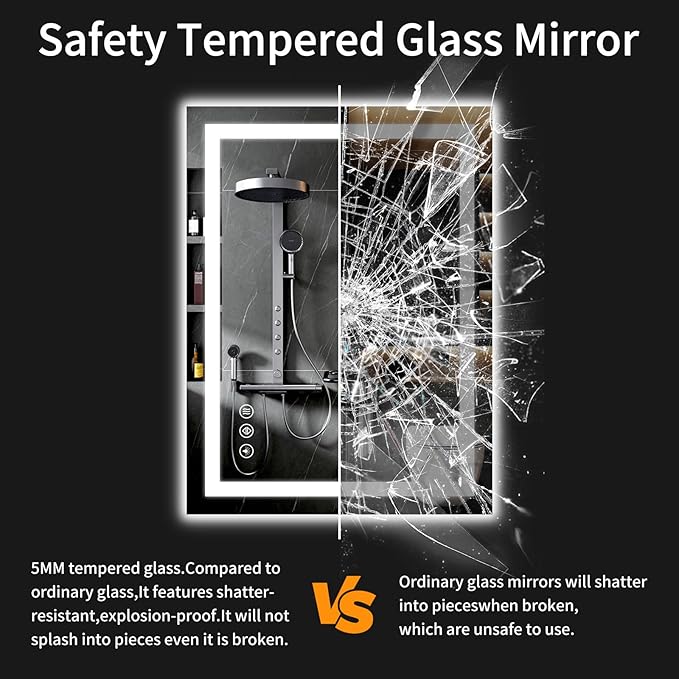 24"x36" LED Bathroom Mirror - Image 6