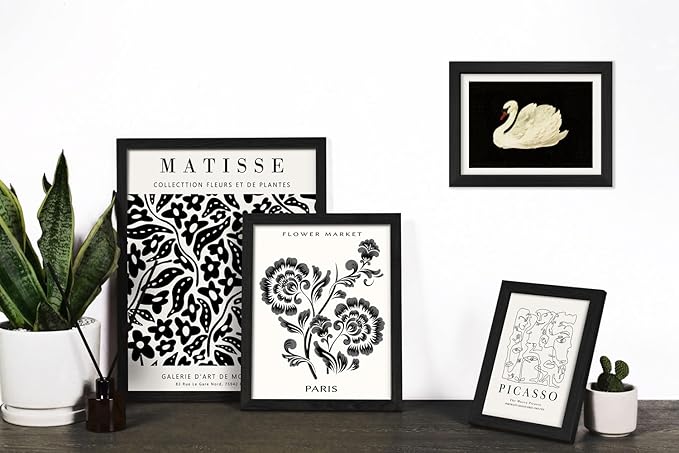 ANERZA 16 PCS Framed Black and White Wall Art Decor, Matisse Abstract Wall - Image 5