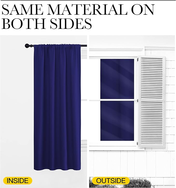 NICETOWN Blackout Curtains for RV Windows, 2 Panels, Room Darkening Window - Image 5