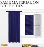 NICETOWN 2 Panels Blackout Curtains, Rod Pocket Window Curtains Room Darkning - Image 5
