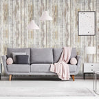 Arthome 11x100'' Gray Rustic Wood Contact Paper Peel and Stick Self-Adhesive - Image 2