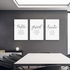 Canvas Grind Quote, Hustle Grind Execute, Inspirational Print, Office Wall Art - Image 3