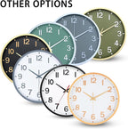 Wall Clocks Battery Operated 8 inch Modern Wall Clock, Silent Non Ticking Wall - Image 9