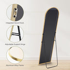 Sweetcrispy 59"x16" Arched Full Length Mirror, Leaning or Standing Full Body - Image 7