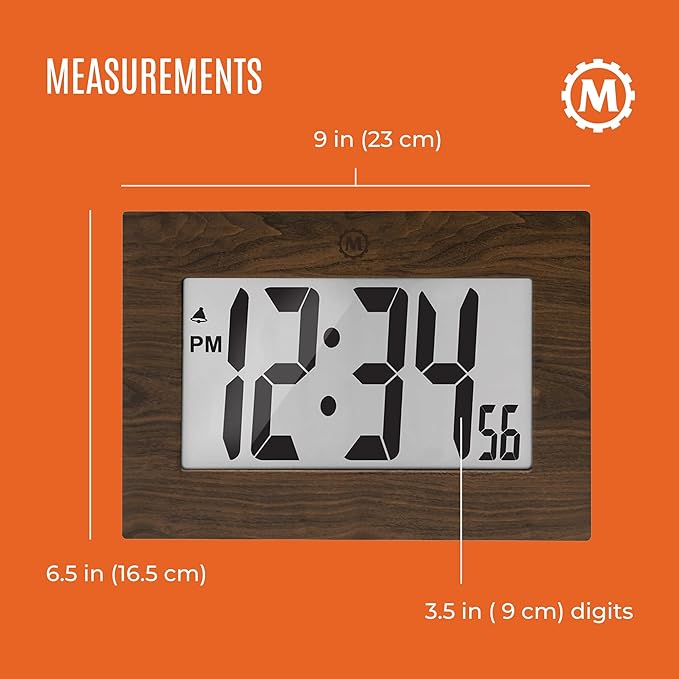MARATHON Large Digital Wall Clock - Image 5