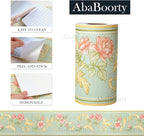 AbaBoorty 394"X4.1" Green Floral Wallpaper Border Decor Peel and Stick Wall - Image 6