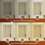 32x40 Inch LED Bathroom Mirror - Image 3