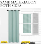 NICETOWN Aqua Blue Blackout Curtains 86" Long - Image 6
