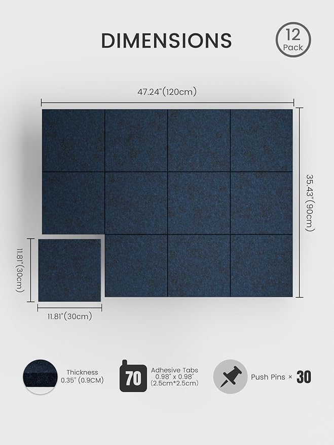Bumusty Large Cork Board 48" x 36" Alternative - Image 2