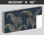 XMPMBM-Modernity Simple Abstraction Banana Leaf Fabric Wallpaper Dark Leaf - Image 4