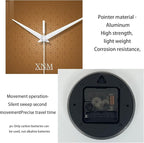 XNM Minimalist Wall Clock for Office Round Brown Wall Clock Battery Operated 20 - Image 7