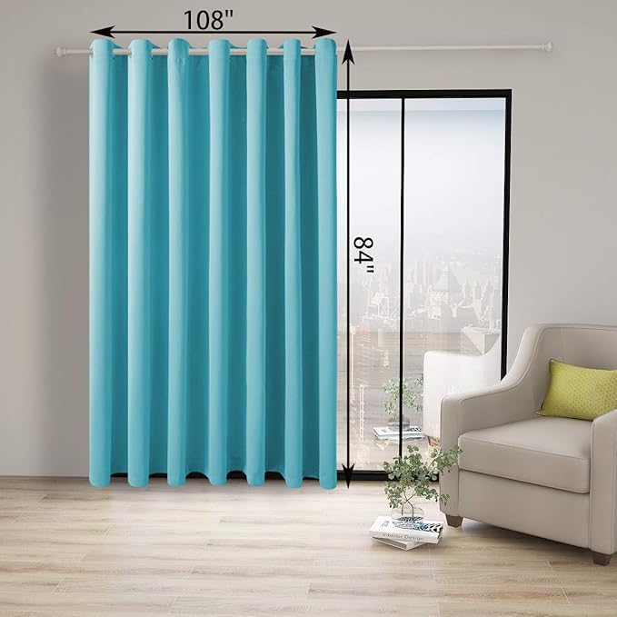 BONZER Room Divider Curtain Total Privacy Wall Noise Reducing Wide Blackout - Image 3