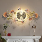 Modern 35''x20'' Metal Wall Clock Featuring a Silent Movement and Creative by HEBOIXHOMEDECOR
