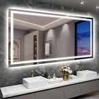 72x40 Inch LED Bathroom Mirror by Wedhouc