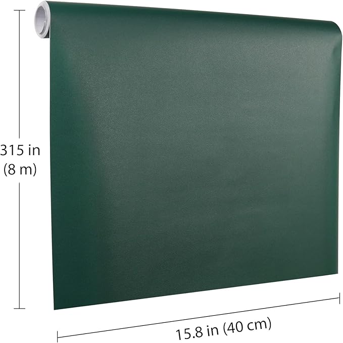 Dark Green Peel and Stick Wallpaper, 15.7 X 315 inches Renter Friendly Wallpaper - Image 2