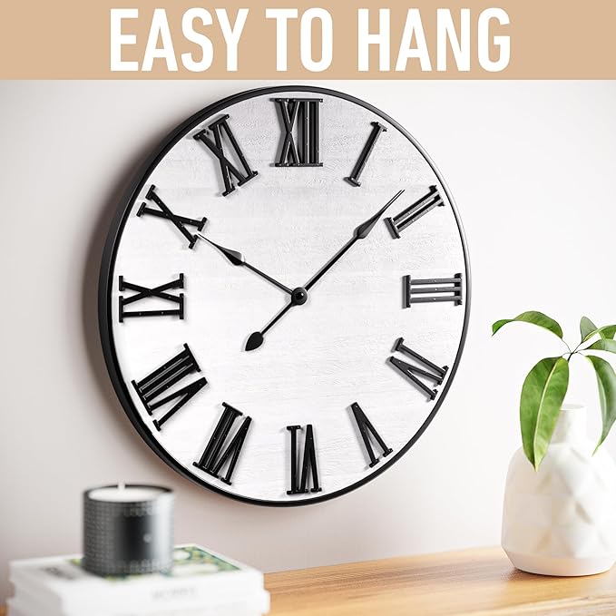 Large Wall Clock 24" Round - Image 4