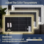 48“ x 28” LED Bathroom Mirror - Image 5