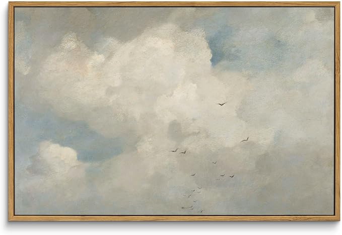 InSimSea Framed Canvas Wall Art Vintage Decor, Home Decor Classical Oil by InSimSeaArt