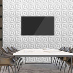 40 PCS 3D Wall Panels for Interior Décor White 11.8"*11.8" Wall Covering - Image 8