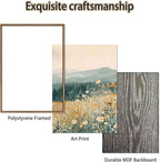 KISSFOX 3 Piece Framed Wall Art Floral Wall Decor Landscape Pictures Mountain - Image 5