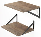 Heimlove Deep Floating Shelves for Wall, 16W x 12D Rustic Grey Wood Wall - Image 8