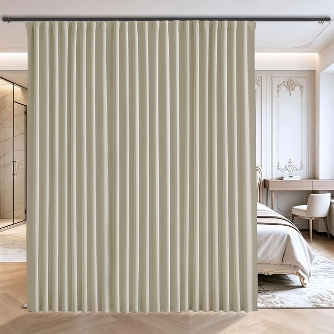 Floor to Ceiling Curtains for Wall Ceiling Mount Track by Grichril