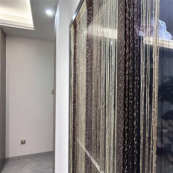 ave split Decorative Door String Curtain Wall Panel Fringe Window Room Blind - Image 3