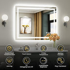 Briivue 44x36 Inch LED Bathroom Mirror - Image 2