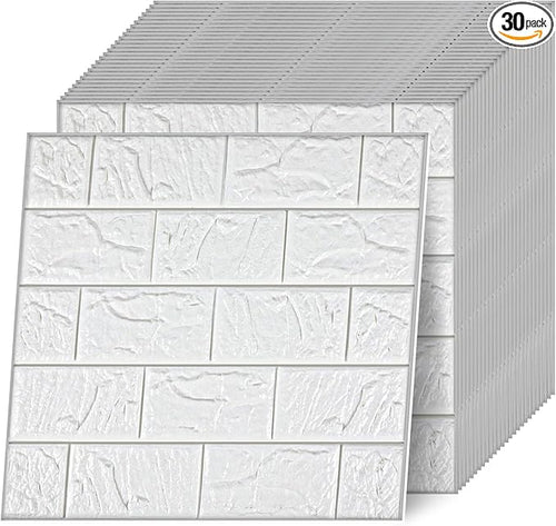 30 Pcs 3D Wall Panels Peel and Stick, Home Decoration by Prasacco