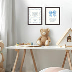 LARTSFRO Coquette Blue Bow Jesus Wall Art Decor Posters, Light Blue Bow Room - Image 6