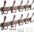 TICONN Wall Mounted Coat Rack, Five Heavy Duty Tri Hooks All Metal Construction by TICONN