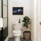 Funny Skeleton Bathroom Wall Art Gothic Skull Hand and Toilet Paper Bathroom - Image 2