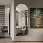 Rowjut Floor Mirror Arched Full Length Mirrors, Mirror Full Length Standing - Image 3