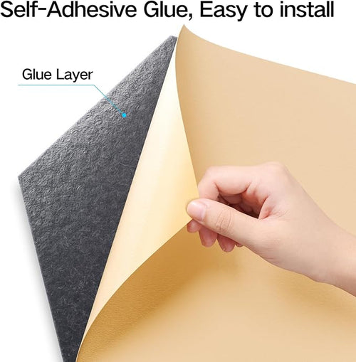 18 Pack Self-Adhesive Acoustic Panels 12" X 10" X 0.4" - Image 2