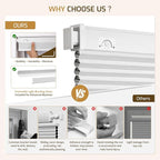 Grandekor No Drill Cordless Cellular Shades, Honeycomb Blinds - Image 5