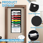 ALSLEA Hanging File Organizer 8 Pockets 15¾”W Legal/ Letter Size Paper Organizer - Image 2