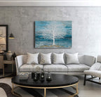 Yihui Arts Abstract Landscape Canvas Art Hand Painted 3D Tree Paintings - Image 5