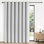 Joydeco Blackout Patio Sliding Door Curtains 90 Inches Long, Grommet Privacy by JOYDECO